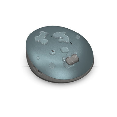 A blue object with a hole in the middle. AI generated content