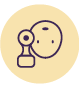 A white sheet of paper with a yellow line and four circles drawn on it. AI generated content