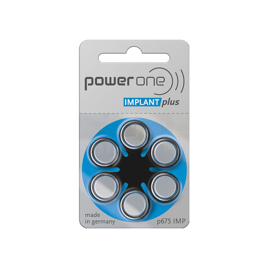 Power One IMPLANT Plus p675 Mercury Free Battery