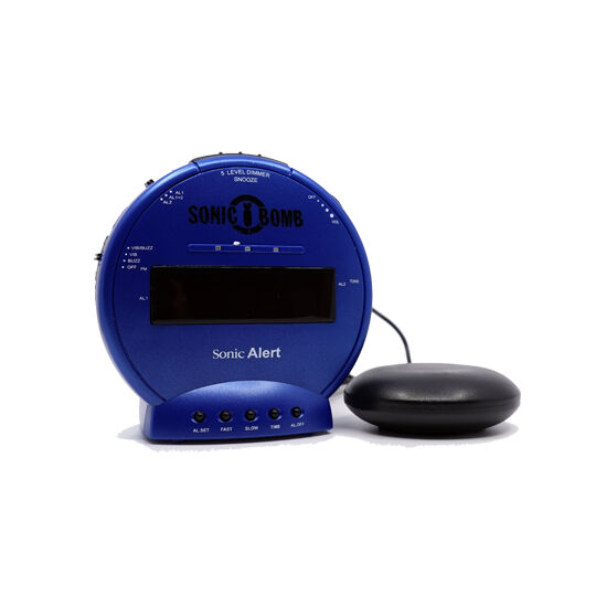 Sonic Bomb Alarm Clock with Super Shaker